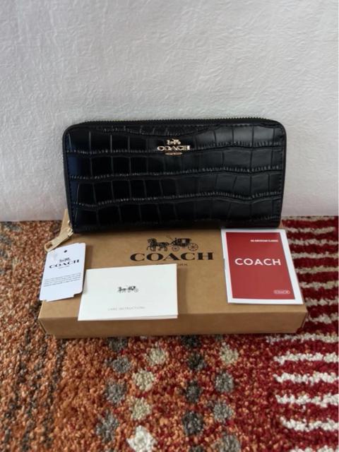 新品 大人気 コーチCOACH 型押し長財布 ブラック | コーチ/Coach 新品 大人気 コーチCOACH 型押し長財布 ブラック | コーチ/Coach