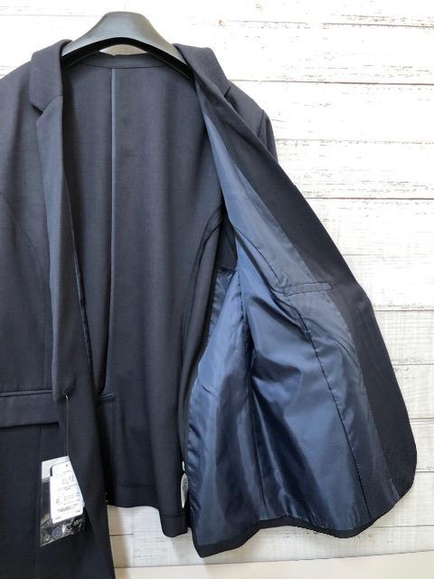 新品☆8L♪紺系♪薄手パンツスーツ3点setセットアップ春夏向き♪☆c407 ...