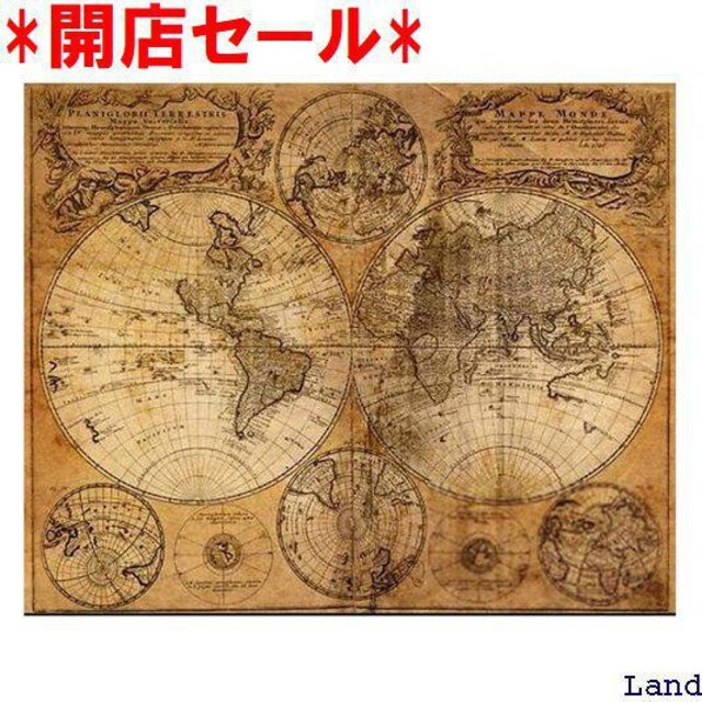 開店セール Dilib 40cm 50cm 古地図 ワールドマップ ヴィンテー アンティーク風世界地図 ポスター 世界地図 739 インテリア ライフ 新品 中古のオークション モバオク No