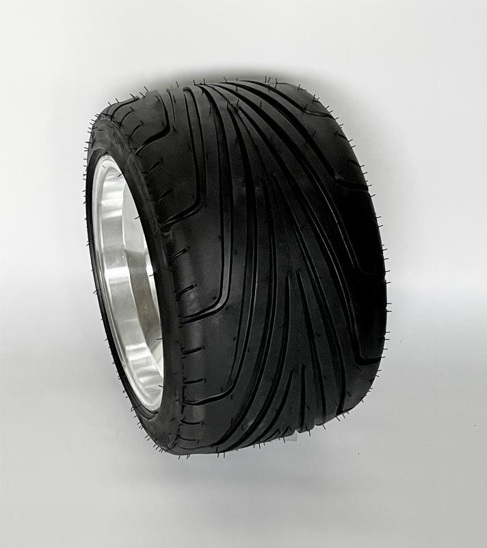 ホンダジャイロ用ブラックホイール引っ張りタイヤ&スペーサー100mm ...