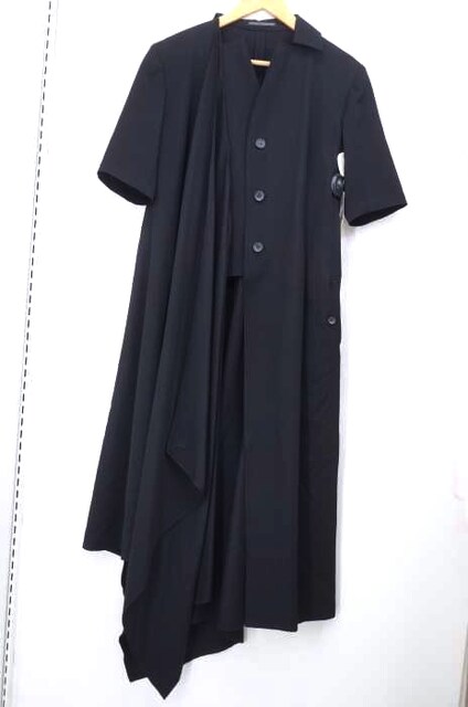 Yohji Yamamoto Noir ヨウジヤマモト プリュスノアール ss シャーリング ドレスワンピ 女性ファッション 新品 中古のオークション モバオク No