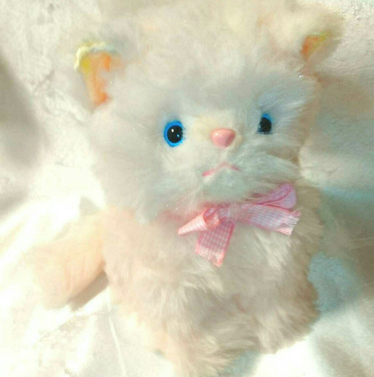 昭和レトロ ピンク 猫 人形 ぬいぐるみ ファンシー ねこ ネコ ...