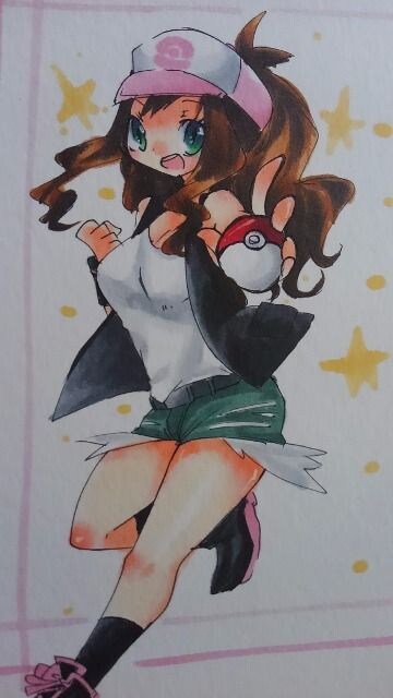 自作イラスト ポケモンbw トウコ 女の子 新品 中古のオークション モバオク