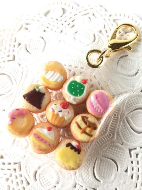 フェイクスイーツ*袋入りスイーツクッキー・カニカンチャーム*スイーツ
