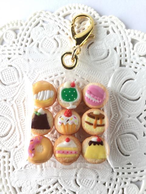 フェイクスイーツ*袋入りスイーツクッキー・カニカンチャーム*スイーツ