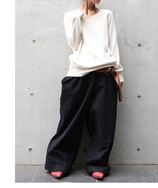 ゆるっとラフ ワイドパンツ レディース フリーサイズ 黒 女性ファッション 新品 中古のオークション モバオク No ゆるっとラフ ワイドパンツ レディース フリーサイズ 黒 女性ファッション 新品 中古のオークション モバオク No