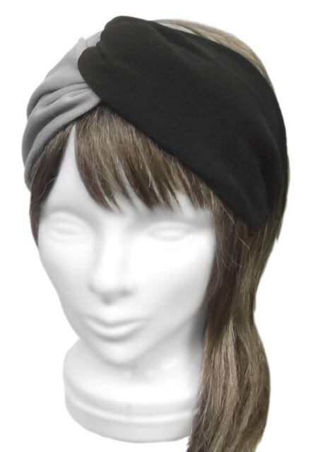 ハンドメイド クロスワイドヘアバンド コットンニット 黒 灰 女性アクセサリー 時計 新品 中古のオークション モバオク