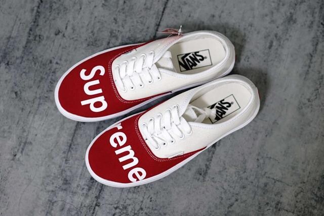 Vans X Supreme コラボ 17ss スニーカー 26 5cm 新品 中古のオークション モバオク