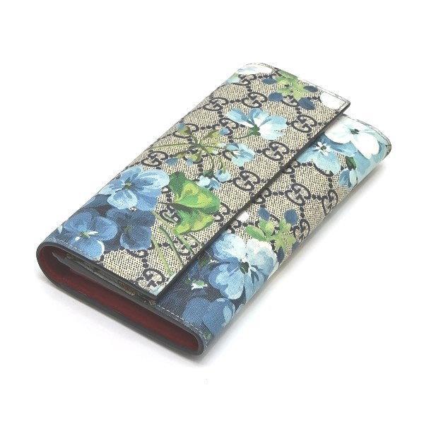 ◇ 本物 美品 ◇ GUCCI グッチ GGブルームス 長財布 GGスプリーム ...