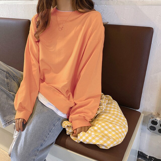 レイヤード風 トレーナー レディース 韓国風 カットソー 無地 女性ファッション 新品 中古のオークション モバオク レイヤード風 トレーナー レディース 韓国風 カットソー 無地 女性ファッション 新品 中古のオークション モバオク