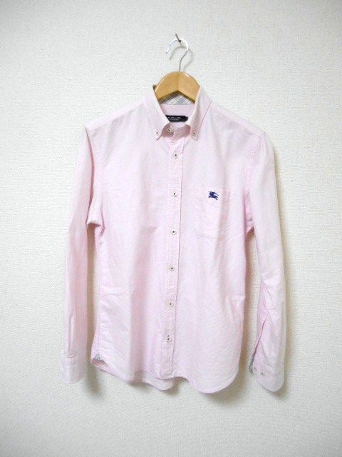 □バーバリーブラックレーベル シャツ 長袖/メンズ/2(M)ピンク | 新品 ...