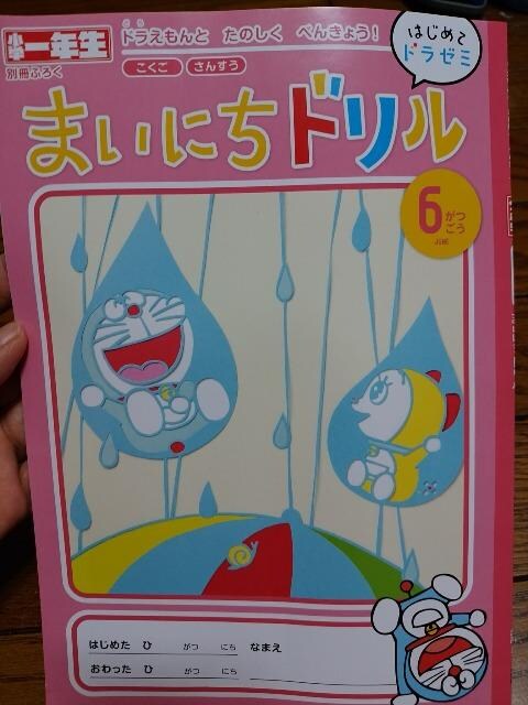 新品 雑誌付録 小１ ドラえもんと楽しく毎日ドリル 国 算 新品 中古のオークション モバオク