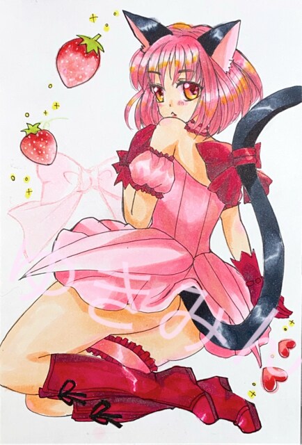 自作イラスト 東京ミュウミュウ ミュウイチゴ アニメ コミック キャラクター 新品 中古のオークション モバオク No 自作イラスト 東京ミュウミュウ ミュウイチゴ アニメ コミック キャラクター 新品 中古のオークション モバオク No
