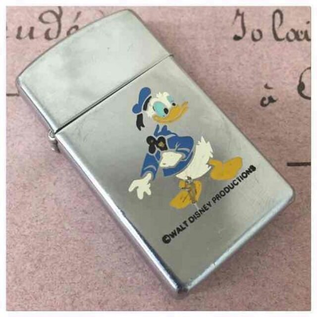 激レア ディズニードナルドダック1972ヴィンテージスリムzippo 新品 中古のオークション モバオク