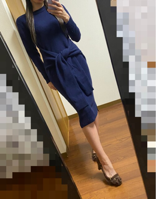 Mila Owen ニットワンピース ネイビー 中古 新品 中古のオークション モバオク