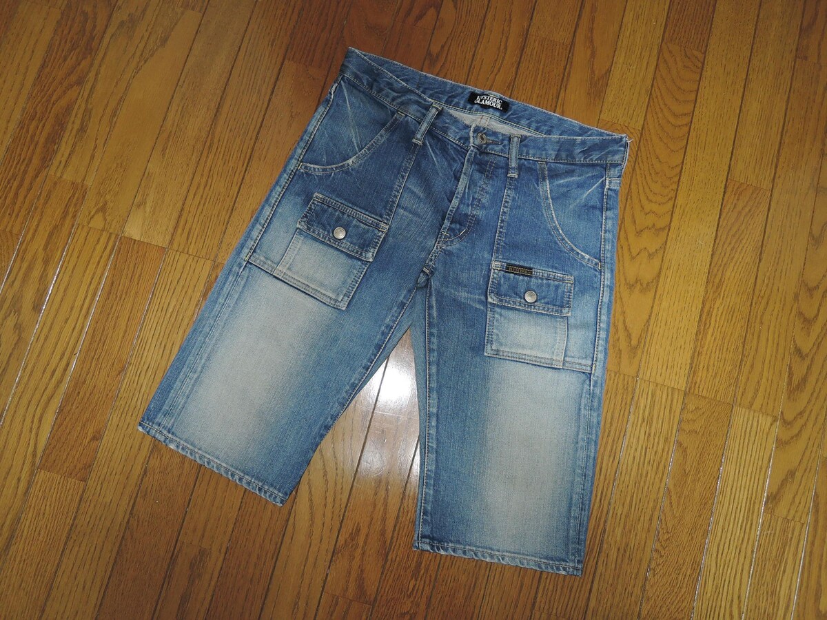 HYSTERIC GLAMOUR ヒステリックグラマー ブッシュ デニム ショーツ 30
