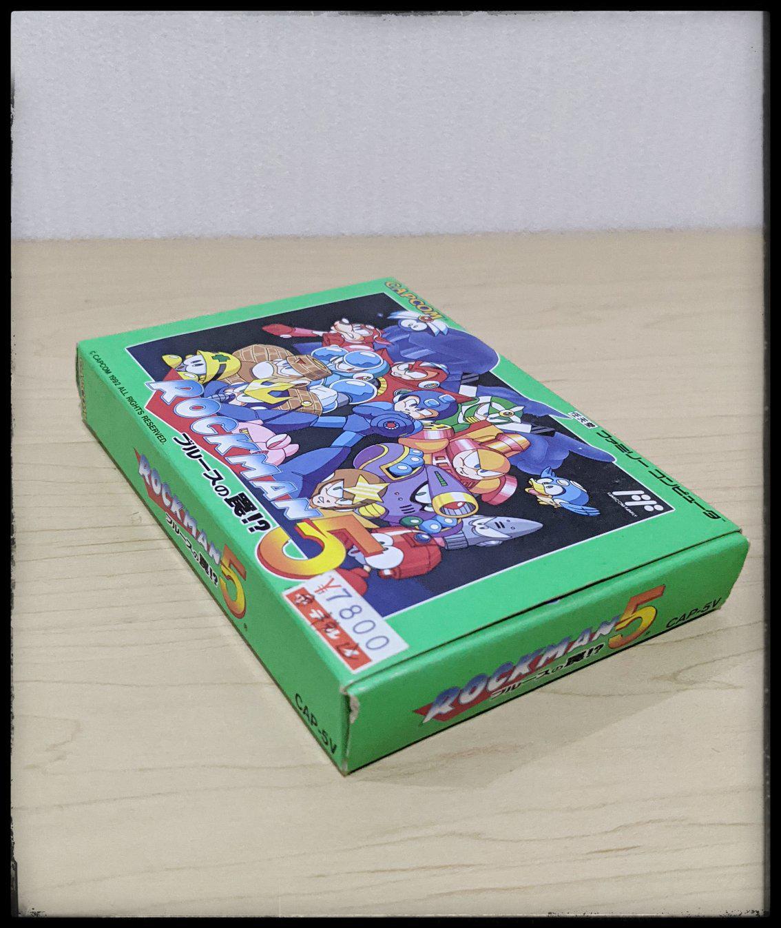 ☆ファミコン☆ロックマン5 ブルースの罠!?☆CAPCOM☆ソフト・箱・取説