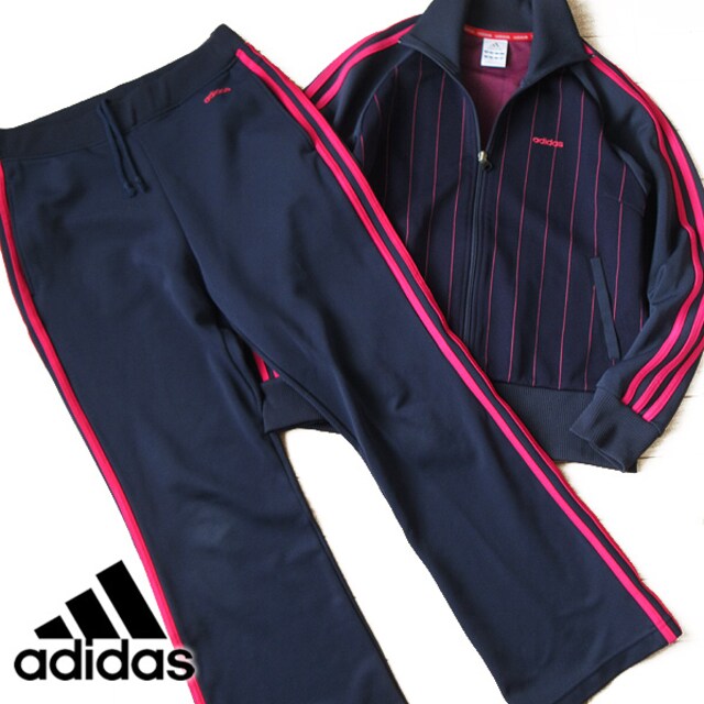 超美品 M アディダス レディース ジャージ上下 ネイビー ピンク アディダス Adidas 新品 中古のオークション モバオク No 超美品 M アディダス レディース ジャージ上下 ネイビー ピンク アディダス Adidas 新品 中古のオークション モバオク No