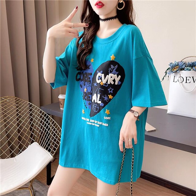 大きいサイズ春夏 韓国 レースアップ Tシャツワンピース Ll 4l Bl 女性ファッション 新品 中古のオークション モバオク