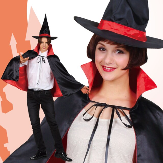ハロウィン コスプレ ホラー 衣装 魔女 魔法使い 大人 帽子 マント 黒赤 女性ファッション 新品 中古のオークション モバオク ハロウィン コスプレ ホラー 衣装 魔女 魔法使い 大人 帽子 マント 黒赤 女性ファッション 新品 中古のオークション モバオク