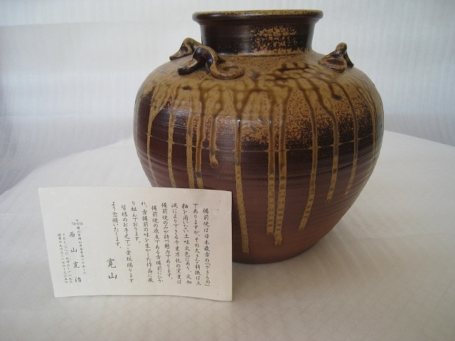 中　壺　備前焼　27 中壺備前焼27