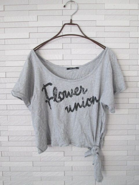 即決 One Way 裾結びショート丈ゆったりロゴtシャツ グレー 新品 中古のオークション モバオク 即決 One Way 裾結びショート丈ゆったりロゴtシャツ グレー 新品 中古のオークション モバオク