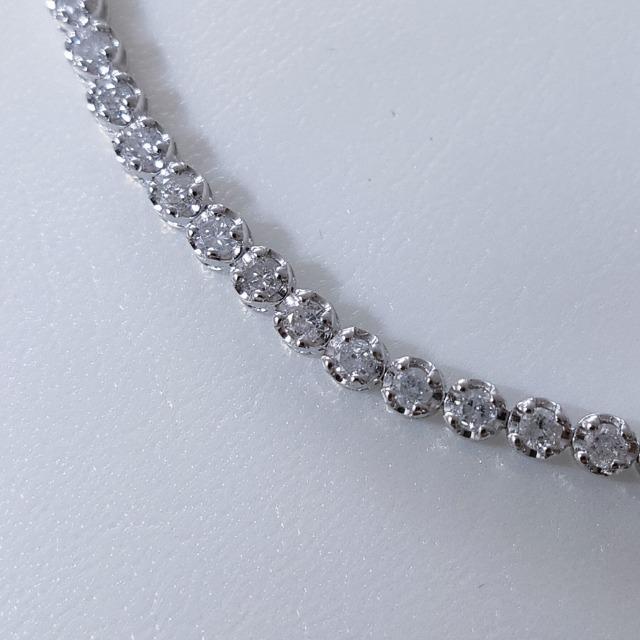 ーのものな ダイヤモンド テニス ブレスレット K18WG 2.00ct 6.4gの 店舗割引 値下げ中 テニスブレスレット ダイヤモンド 2カラット ピンクゴールド ブレスレット