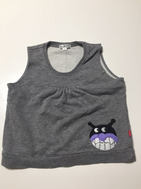 子供服グレーのベスト90cm 手作りバイキンマン付きハンドメイド 新品 中古のオークション モバオク 子供服グレーのベスト90cm 手作りバイキンマン付きハンドメイド 新品 中古のオークション モバオク