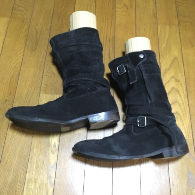 イタリア Ato アトウ エンジニアブーツ スエード 黒 定価7万円 男性ファッション 新品 中古のオークション モバオク No