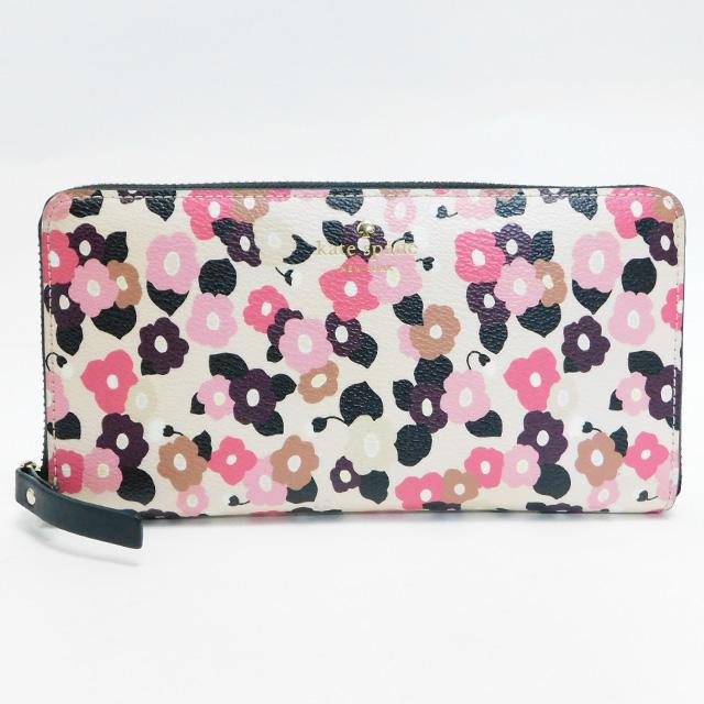 kate spadeケイトスペード ファスナー長財布 花柄 良品 正規品