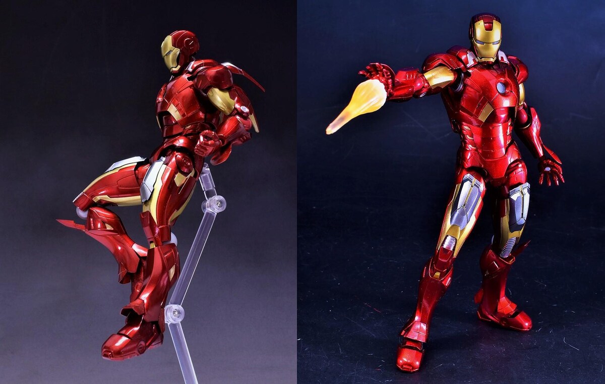 首改造 figma EX-018 アイアンマン マーク７ フルスペックver 首改造 figma EX-018 アイアンマン マーク7 フルスペックver
