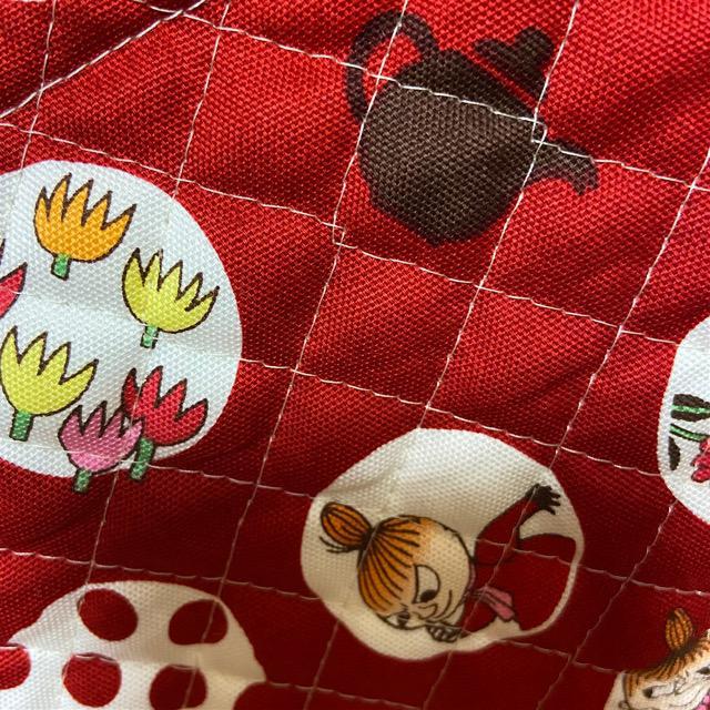ハンドメイド*スクエアトートバッグ*ムーミン*リトルミィ*キルト生地赤 ...