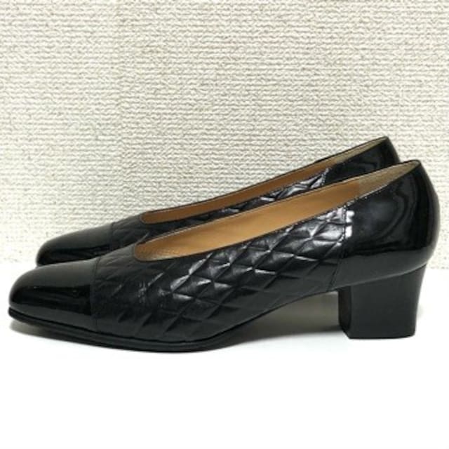 銀座かねまつ レザー エナメル パンプス 黒 ブラック ギンザカネマツ Ginza Kanematsu 新品 中古のオークション モバオク 銀座かねまつ レザー エナメル パンプス 黒 ブラック ギンザカネマツ Ginza Kanematsu 新品 中古のオークション モバオク