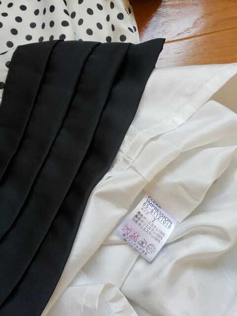 美品 Clear Impression 白黒水玉ワンピース 2 9号 クリアインプレッション Clear Impression 新品 中古のオークション モバオク