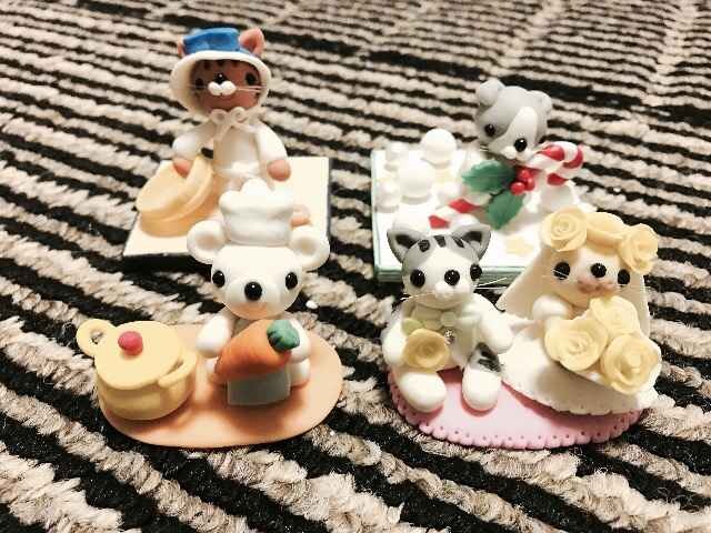 樹脂粘土フィギュア4点セット 猫 新品 中古のオークション モバオク 樹脂粘土フィギュア4点セット 猫 新品 中古のオークション モバオク
