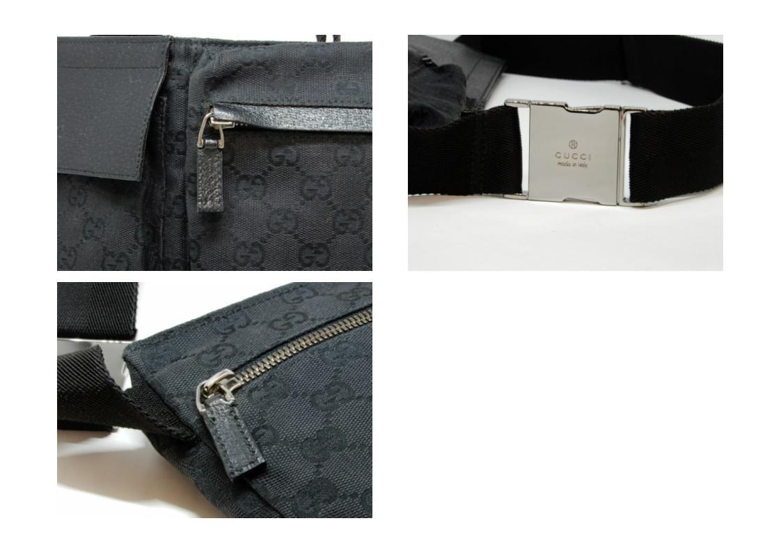 正規品 GUCCI グッチ ボディバッグ ウエストポーチ GG キャンバスx