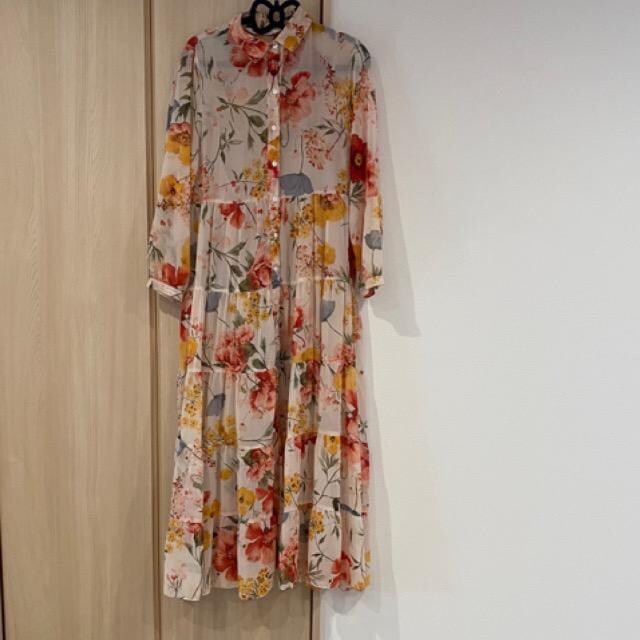 Zara インナー付き花柄ロングワンピース Xs ザラ Zara 新品 中古のオークション モバオク No