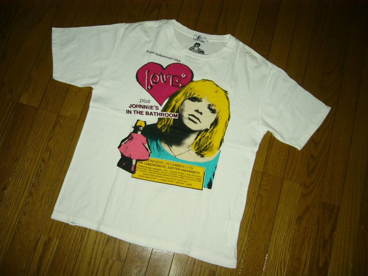 美中古 HYSTERIC GLAMOUR ヒステリックグラマー Tシャツ S 白 ガール 超激安特価 hystericglamourヒスコートニーTシャツ Tシャツ/カットソー(半袖/袖なし)
