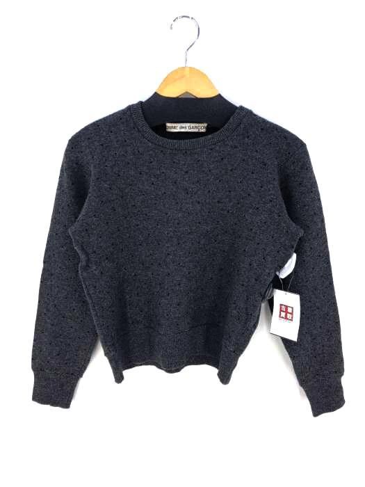 COMME des GARCONS(コムデギャルソン)初期タグ クルーネックドット 売り出しクーポン 美品★COMME des GARÇONS★CDGロゴプリント クルーネックニット ニット/セーター
