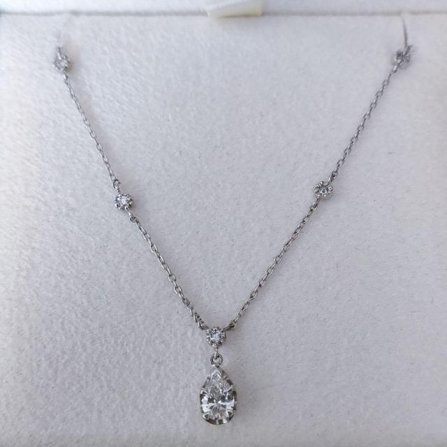 スタージュエリー ダイヤモンド ネックレス Pt950 0.20ct 2.2g - www ...