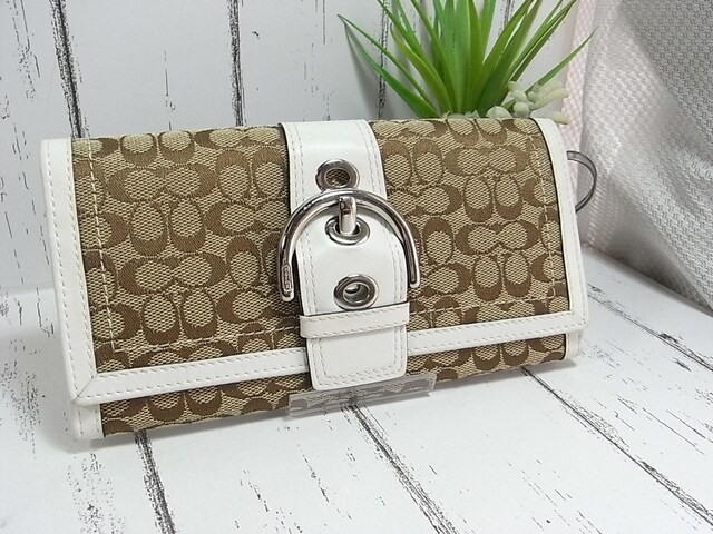 激安良品☆正規美品COACH コーチ シグネチャー 長財布 | 新品・中古の