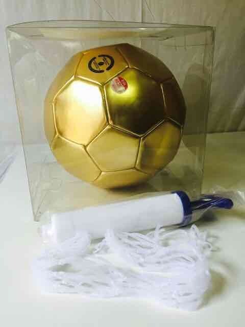 ゴールド サッカーボール 5号球 Gold 空気入れ 球ネット付き 新品 中古のオークション モバオク