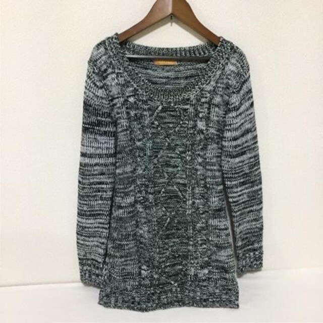 ミックスカラーニット グレー 女性ファッション 新品 中古のオークション モバオク