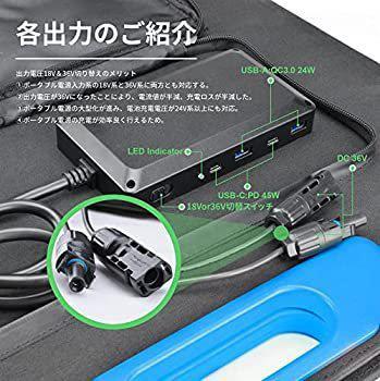 200W ソーラーパネル ポータブル電源充電器 単結晶 ETFE 防災 停電対策 ...