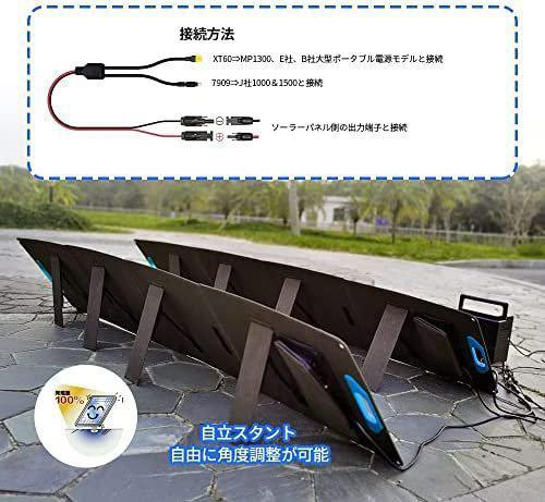 200W ソーラーパネル ポータブル電源充電器 単結晶 ETFE 防災 停電対策 ...