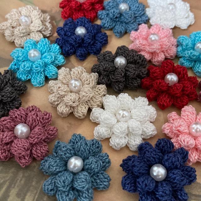 ハンドメイド 花のモチーフ ジュ