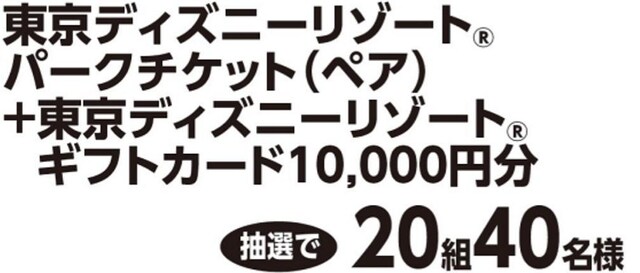 タイアップ ディズニーペアチケ ギフト券1万円当たる 1口 チケット 金券 新品 中古のオークション モバオク