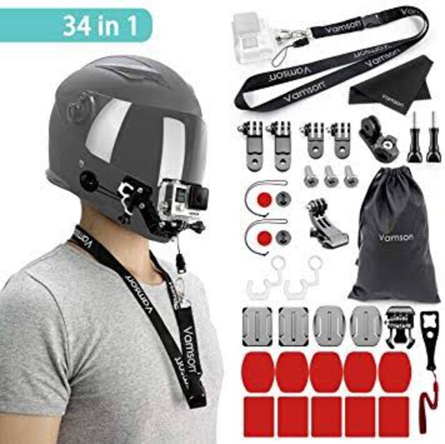 Vamson バイクヘルメット顎マウント Gopro Hero 8 7 Hero 6 家電 Av 新品 中古のオークション モバオク