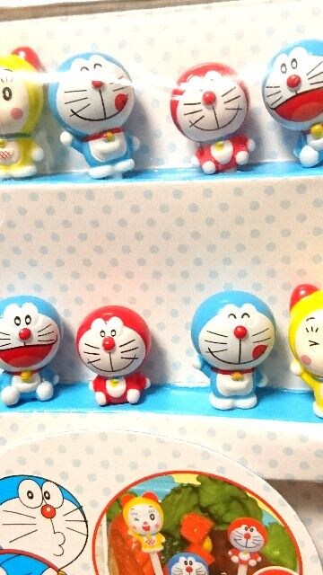 送料込 お弁当が可愛く変身 ドラえもんのキャラ弁用ニコニコピック8本セット 新品 中古のオークション モバオク
