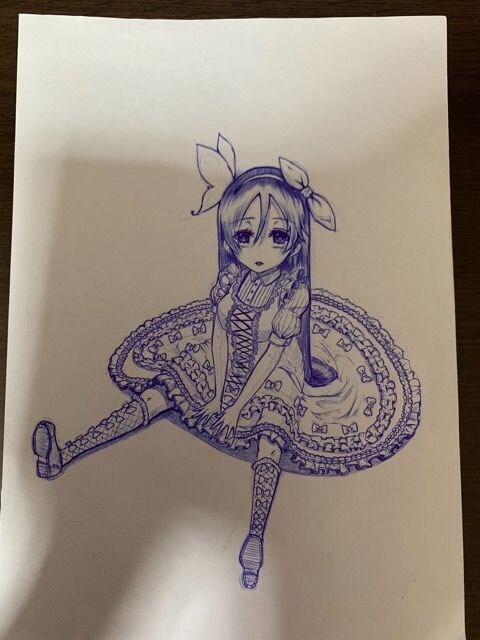 自作イラスト 青ボールペン画 新品 中古のオークション モバオク 自作イラスト 青ボールペン画 新品 中古のオークション モバオク